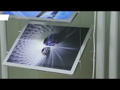 A3 A4 ক্রিস্টাল লাইট বক্স LED ফ্রেম আলোকিত লাইট বক্স ঝুলন্ত উইন্ডো প্রদর্শন