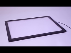 অতি পাতলা, অতি হালকা অ্যালুমিনিয়াম ফ্রেম লাইট বক্স নরম উজ্জ্বল আলো সঙ্গে, খুব আকর্ষণীয়।