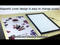চৌম্বকীয় কভার ডিজাইন পোস্টার প্রতিস্থাপন সহজ করে তোলে।