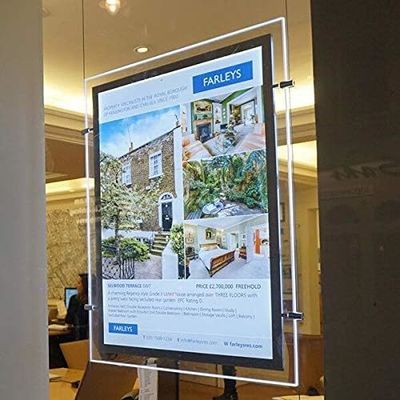 কেনা Window Hanging Display Crystal Acrylic Light Box  অনলাইনে উৎপাদন